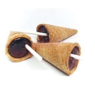 4 Conos galleta caramelo