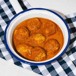 Albondigas pollo-pavo al curry