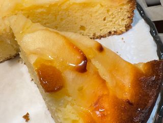 Cuña bizcocho manzana