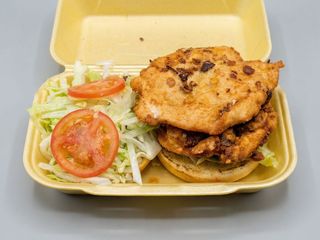 Hamburguesa Mixta De Pollo Y Ternera