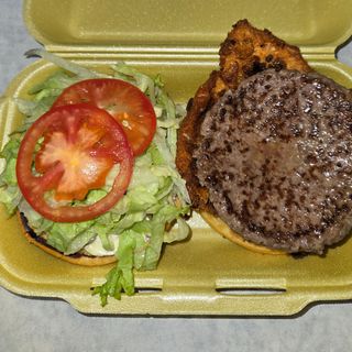 Hamburguesa Súper Mixta De Crunchy Y Ternera Doble