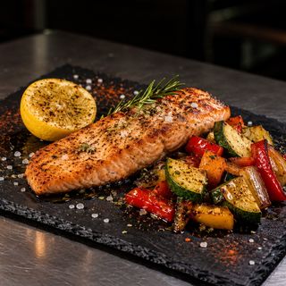Salmón a la plancha