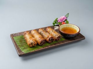 Rollito de chocolate frito