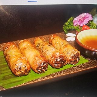 Rollito de chocolate frito