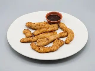 Tiras de Pollo Rebozado a las 3 Pimientas