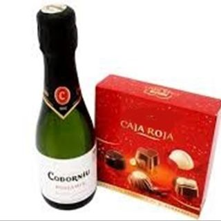 Cava y bombones