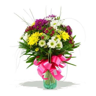 Ramo de margaritas multicolor