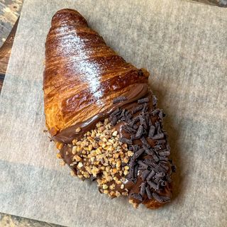 Croissant relleno de Nutella