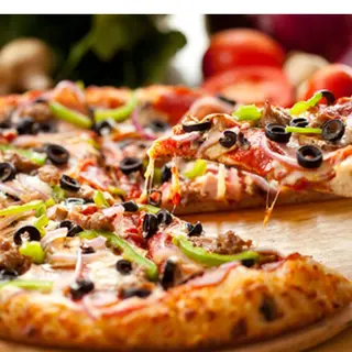 1 PIZZAS FAMILIAR  42CM + PATATAS +1 LITROS