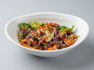 Wok De Careta Confitada Crujiente