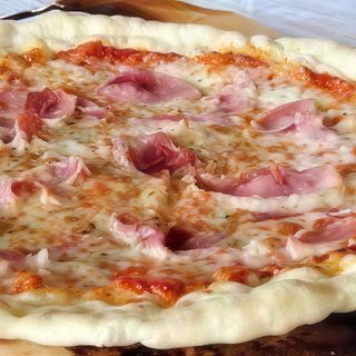 Pizza jamón y queso (25 cm.)