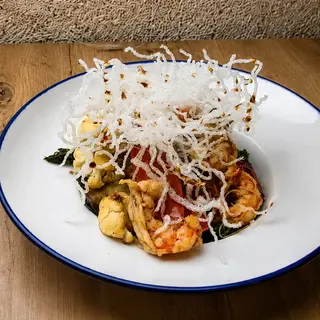 WOK DE VEGETALES CON GAMBONES