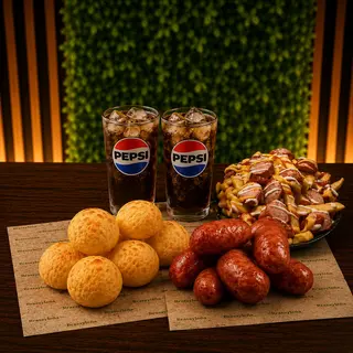 COMBO PARA 2 CON PEPSI ZERO