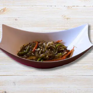 Fideos De Boniato Con Verduras Salteadas