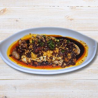 Pollo Hervido En Salsa Con Picante
