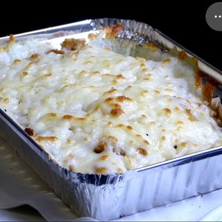 Tarrina de Pollo o Ternera gratinada (grande) 