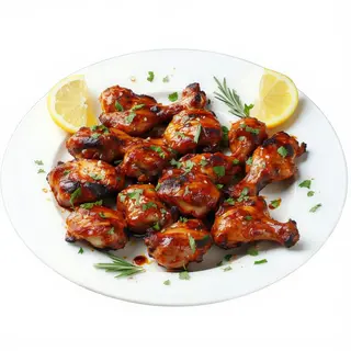 22. Tandoori Chicken Marinated Pieces On The Bone Cooked