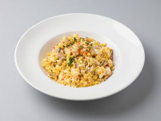 Revuelto de Setas y Langostinos