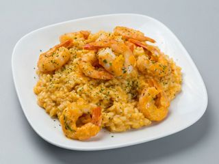 Arroz con Pescado y Langostinos al Curry