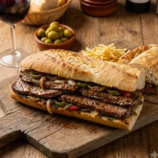Bocadillo Bistec