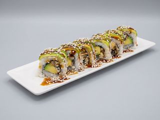 8. California de Anguila, aguacate, y conflex de arroz (8uds.)