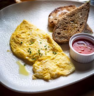 Huevos revueltos.