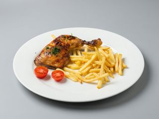 1/4 Pollo Asado Con Patatas Panaderas