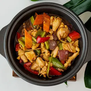 87. Pollo Con Salsa Shao Shao Al Tie Ban