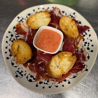 Plato de jamón de paleta ibérica 