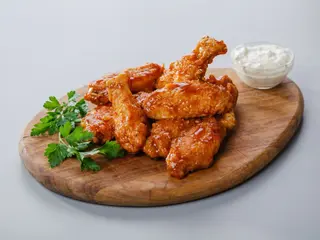 Alitas con Salsa Barbacoa