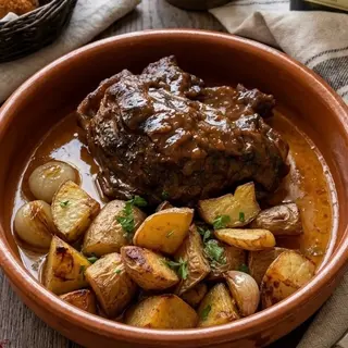 Galta De Cerdo Al Horno De Leña