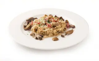 Risotto Con Setas Y Jamón