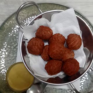 Albondigas de pollo en salsa de miel