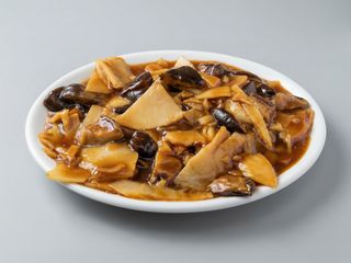 Bambú y Setas Chinas Salteadas