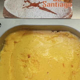 Helado de tarta de Santiago