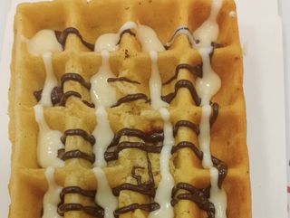 Gofre de doble chocolate