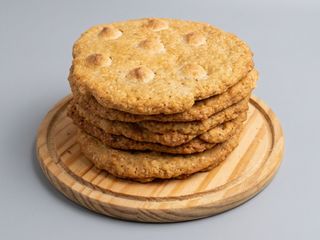 Cookie de chocolate blanco, limón y hierbabuena 