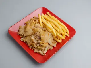 Shawarma con patatas o con ensalada