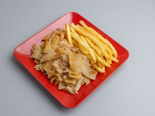 Shawarma con patatas o con ensalada 