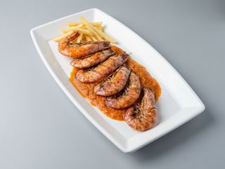 Gamberoni Affogati Al Cognac