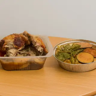 Pollo con guarnición