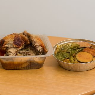 Pollo con guarnición