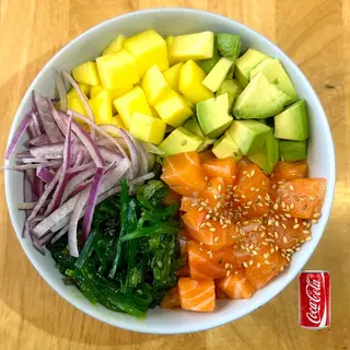Poke Salmón Avocado + Refresco lata de 330ml
