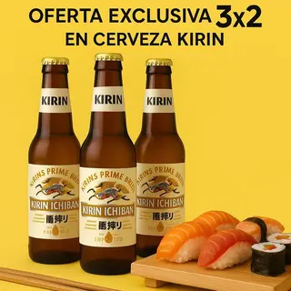 OFERTA EXCLUSIVA CERVEZA 3X2  KIRIN ICHIBAN