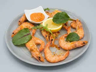 Langostinos Planchados A La Sal
