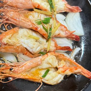 Langostinos Abiertos A La Plancha