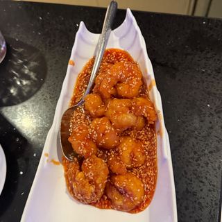 126. Langostinos Fritos Rebozados Con Sésamo