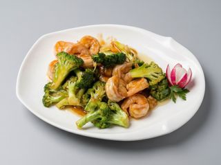 Langostinos Con Brócoli