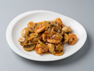 Langostinos Con Champiñones