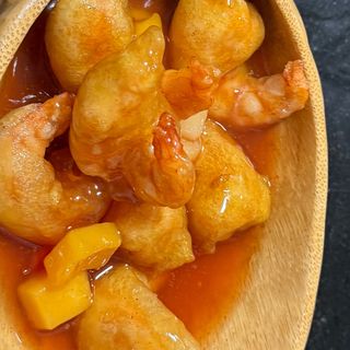 Langostinos Con Salsa Agridulce